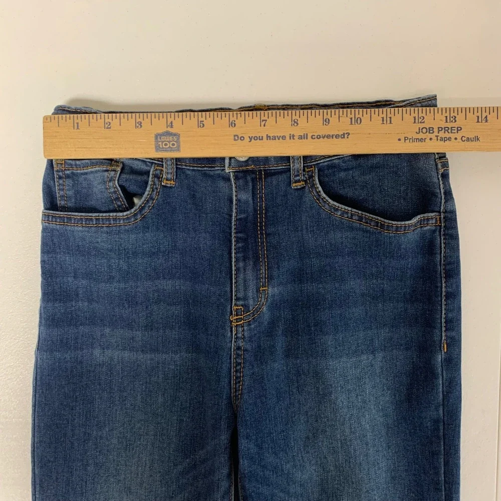 Levi's 720 High Rise Super Skinny Jeans Girls 14 Blue Dark Wash Adjustable Waist